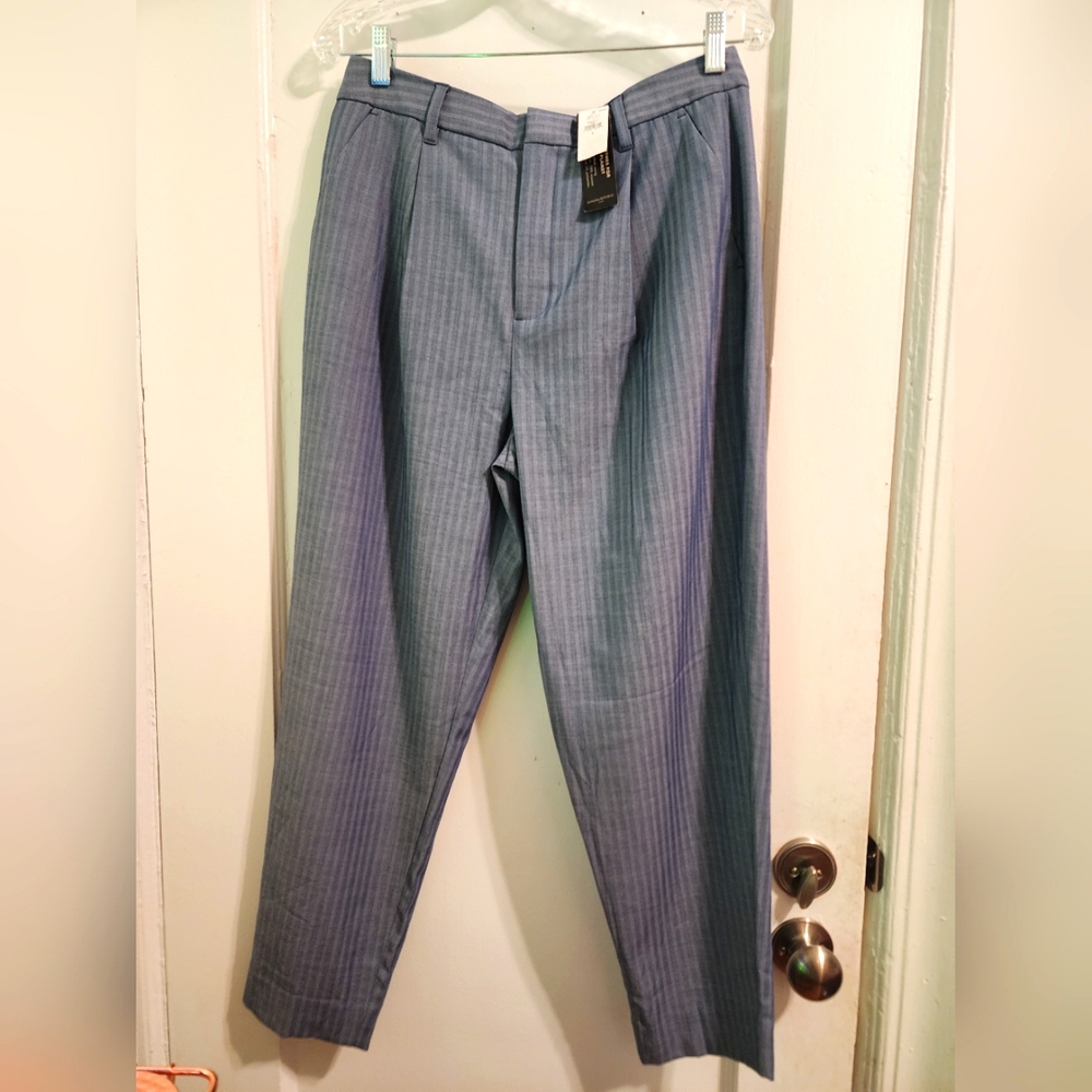 NWT Banana Republic Factory High-Rise Tapered Pant Navy Blue Size Women's 8